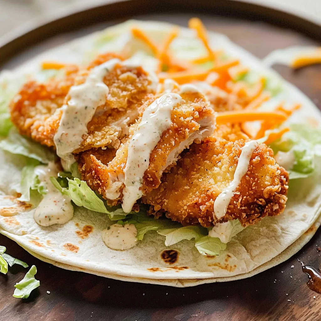 Crispy Chicken Ranch Snack Wrap – A Quick and Delicious Snack