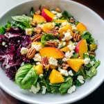 Simple Peach Feta Salad