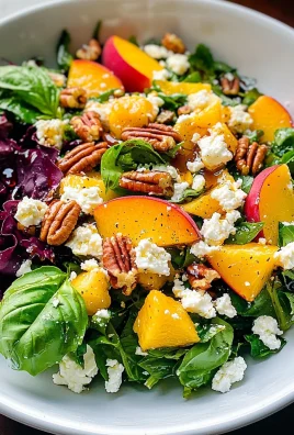 Simple Peach Feta Salad