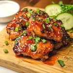Sticky Sweet Chili Chicken Thighs in Air Fryer