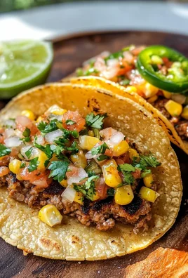 Street Corn Smash Burger Tacos